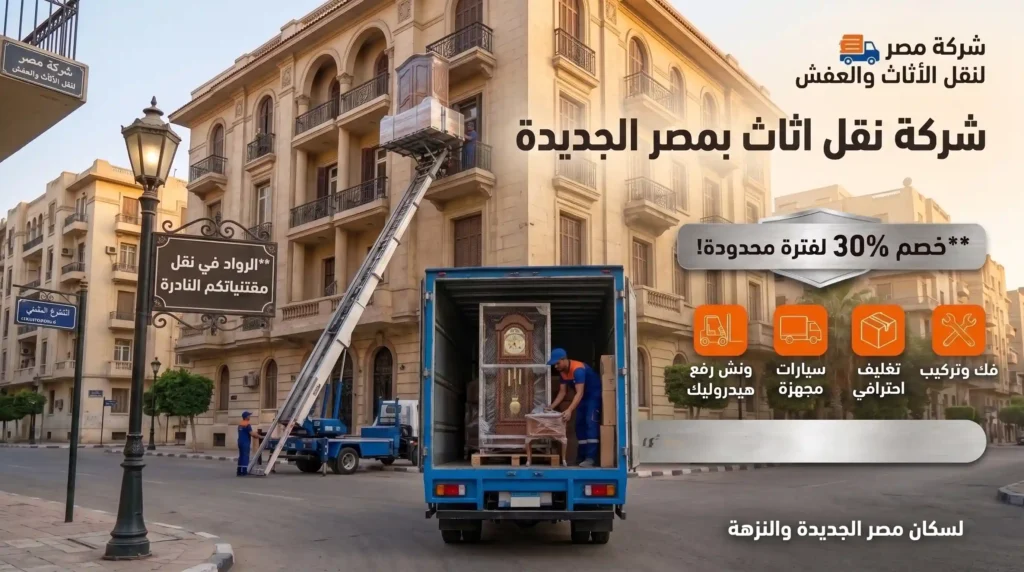 خدمات شركة نقل اثاث بمصر الجديدة