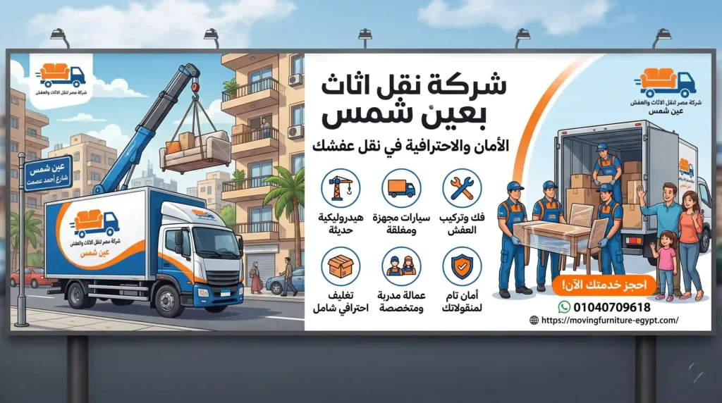 شركة نقل اثاث بعين شمس